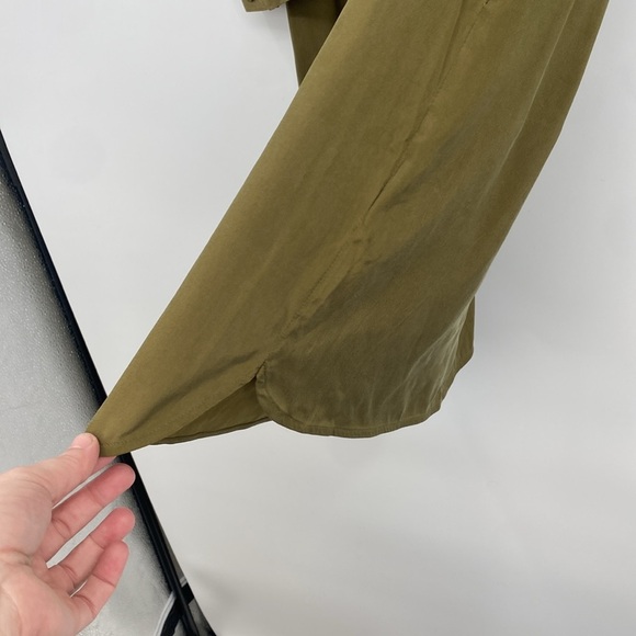 Universal Standard Shirt Dress Womens 3XS 2-4‎ Military OIive Cubro Rubicon - Picture 6 of 13